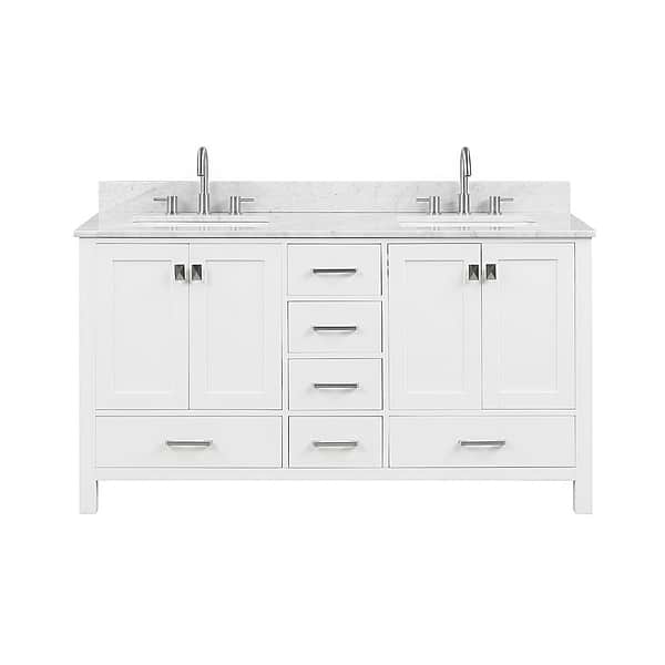 Athena 60'' White Vanity And Marble Counter