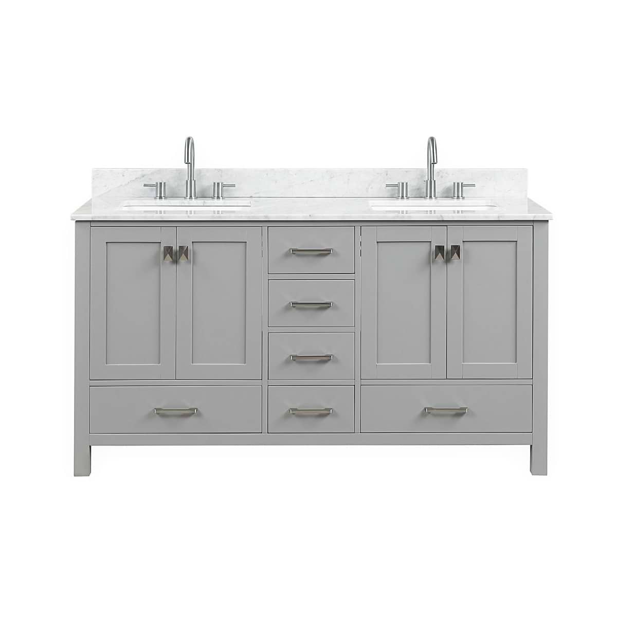 Athena 60'' Gray Vanity And Marble Counter