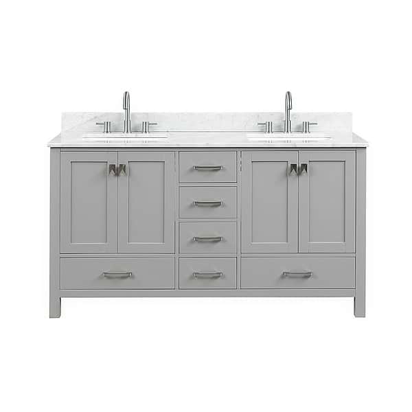 Athena 60'' Gray Vanity And Marble Counter