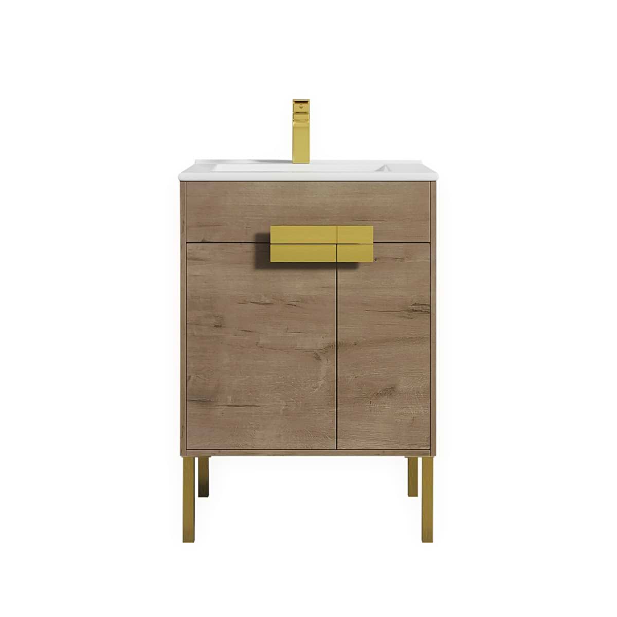 Portofino 24'' Classic Oak Vanity And Counter