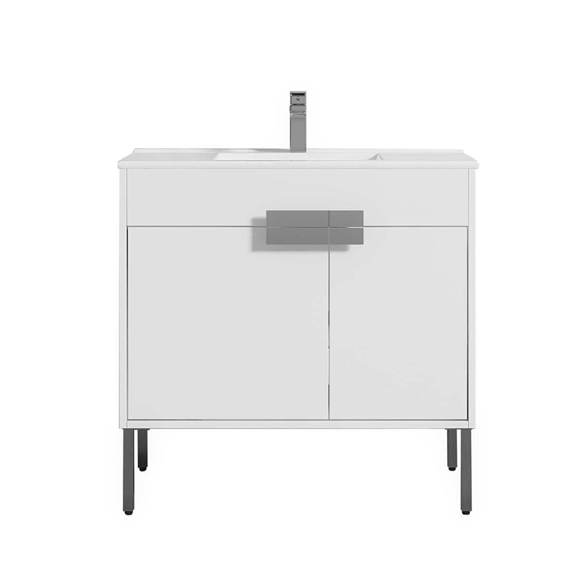 Portofino 36'' White Vanity And Counter