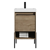Kaleb 20'' Classic Oak Vanity and Counter