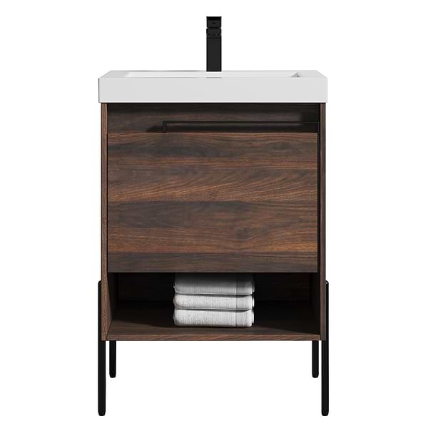 Kaleb 24'' Cali Walnut Vanity and Counter