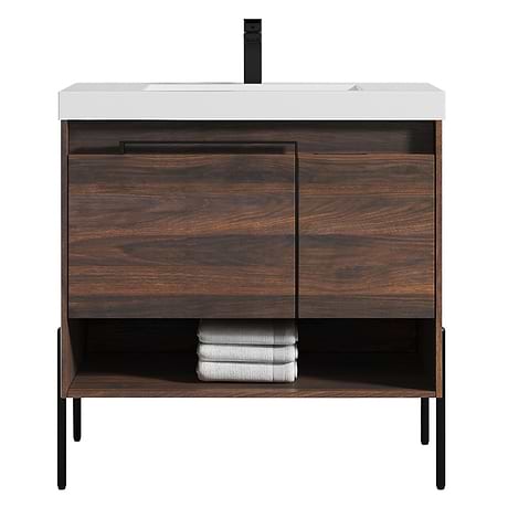 Kaleb 36'' Cali Walnut Vanity and Counter