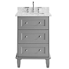 Nora Gray 24" Single Vanity with Carrara Marble Top