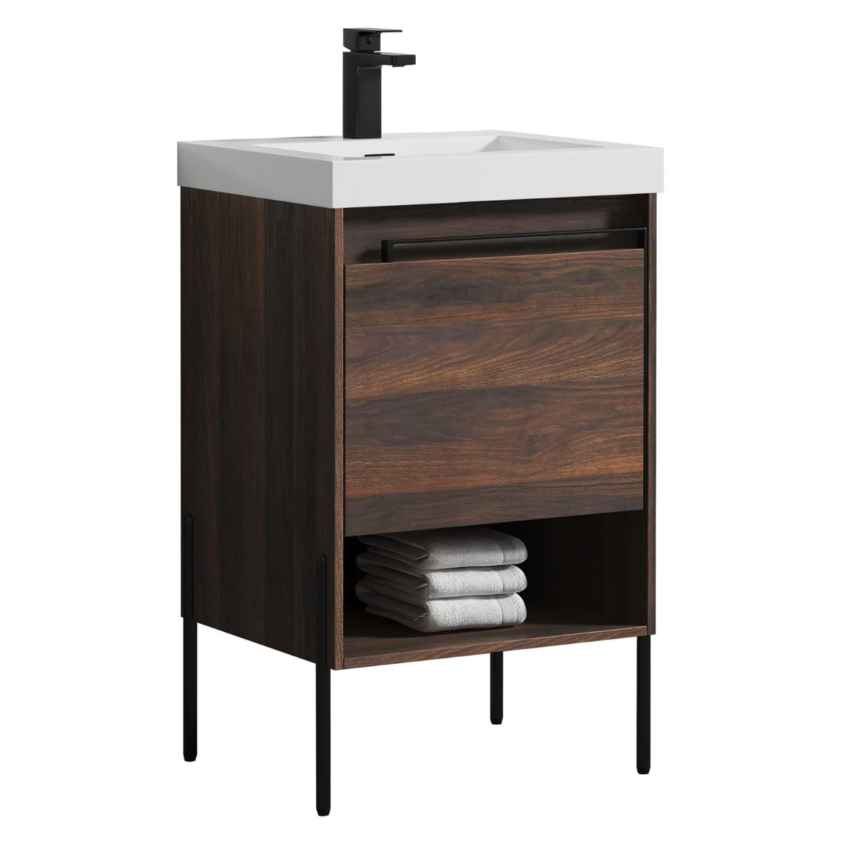 Kaleb 20'' Cali Walnut Vanity and Counter