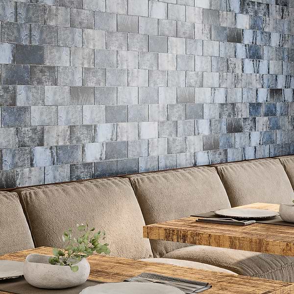Parma Brick Denim Blue 4x8 Terracotta Look Matte Ceramic Tile 
