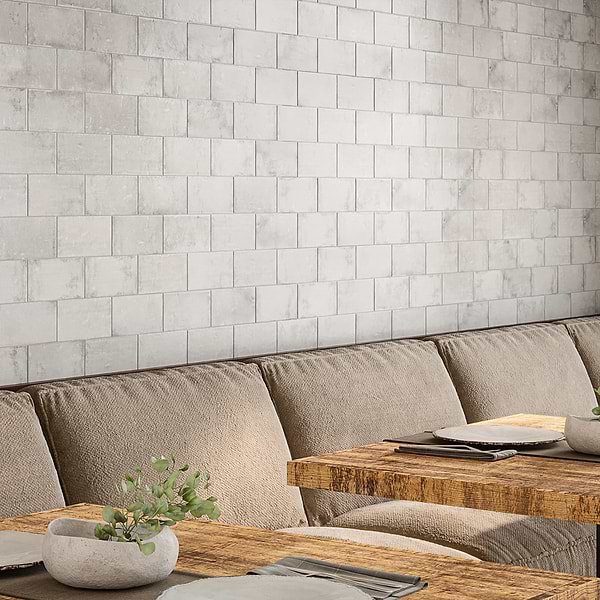 Parma Brick Dove Gray 4x8 Terracotta Look Matte Ceramic Tile