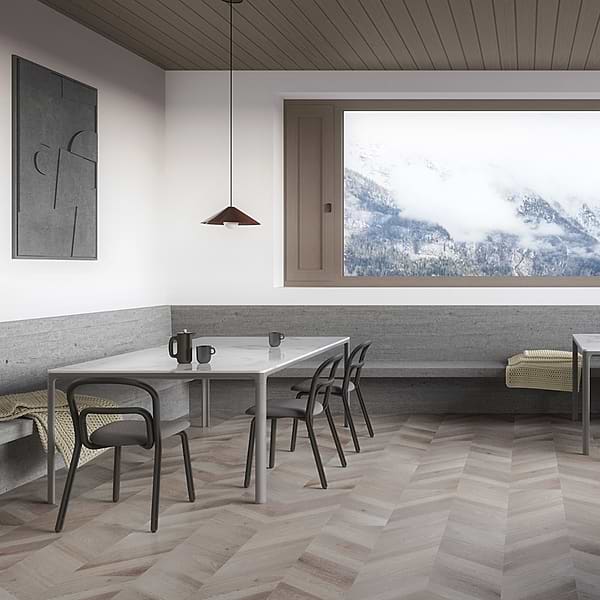 Stacy Garcia Fleetwood Chevron Dolphin Rigid Core Click 12x48 Luxury Vinyl Plank Flooring