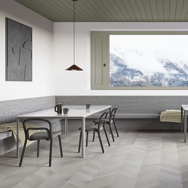 Stacy Garcia Fleetwood Chevron Plume Rigid Core Click 12x48 Luxury Vinyl Plank Flooring