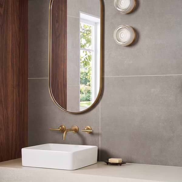 Lines Greige 24X24 Matte Porcelain Tile in Greige, View 2, open zoomed image