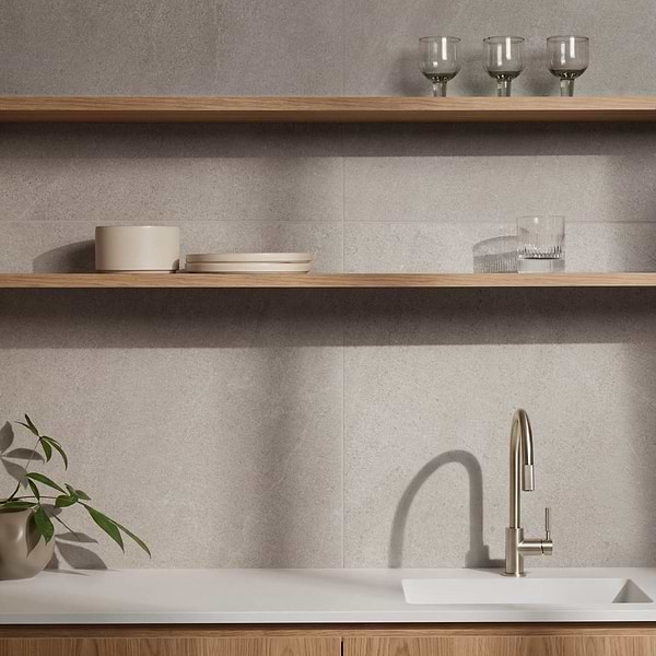 Rushmore Park 24x24 Porcelain Tile in Beige, View 2, open zoomed image