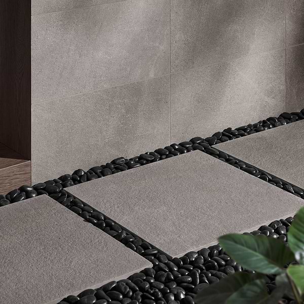 Rushmore 2CM Rock Gray 24x24 Matte Porcelain 2CM Outdoor Paver in Gray, View 2, open zoomed image