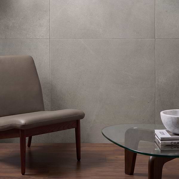 Rushmore Rock Gray 36x36 Matte Porcelain Tile in Gray, View 2, open zoomed image
