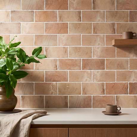 Parma Brick Cotto Brown 4x8 Terracotta Look Matte Ceramic Tile