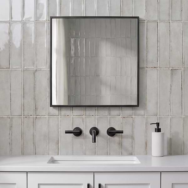 Castle Hazy Trail Gray 3x12 Polished Ceramic Subway Tile in Gray, View 2, open zoomed image