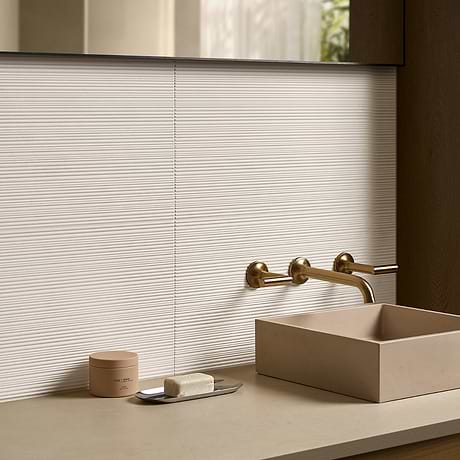 Simena Bamboo Linear Beige 12x24 Textured Limestone Tile