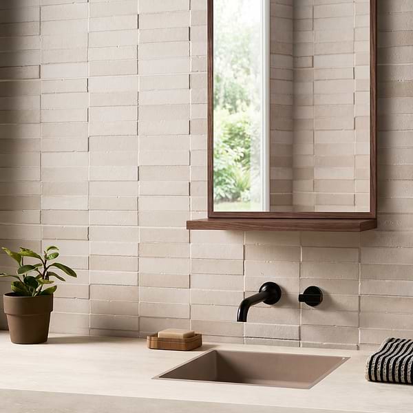 Devi Sand Beige 16x48 Textured Matte Ceramic Tile