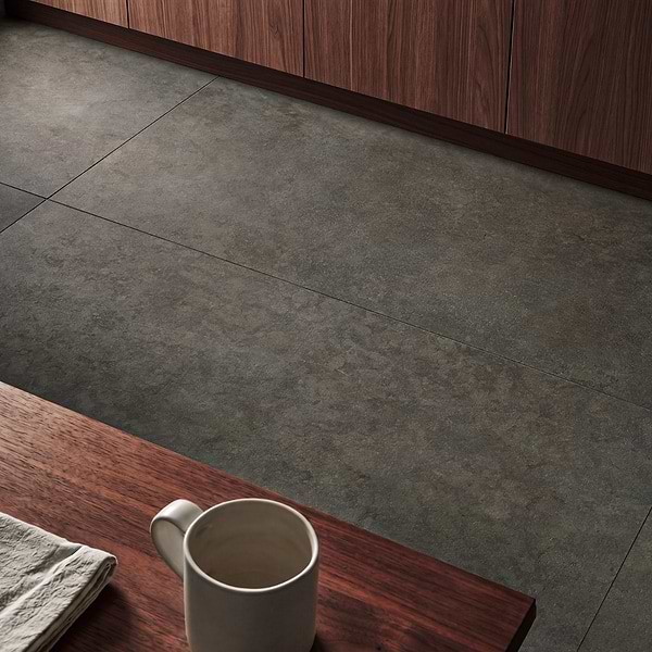 Corretta Mocha Gray 24x48 Matte Porcelain Tile, View 2, open zoomed image
