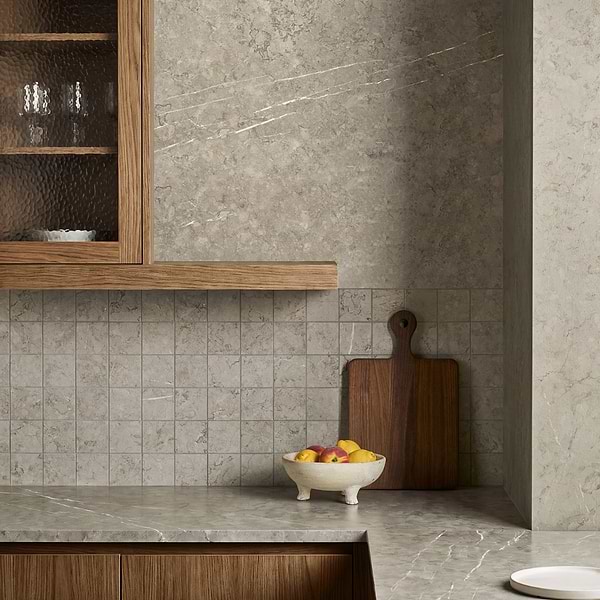 Corretta Warm Gray 24x48 Semi-Polished Porcelain Tile in Gray, View 2, open zoomed image