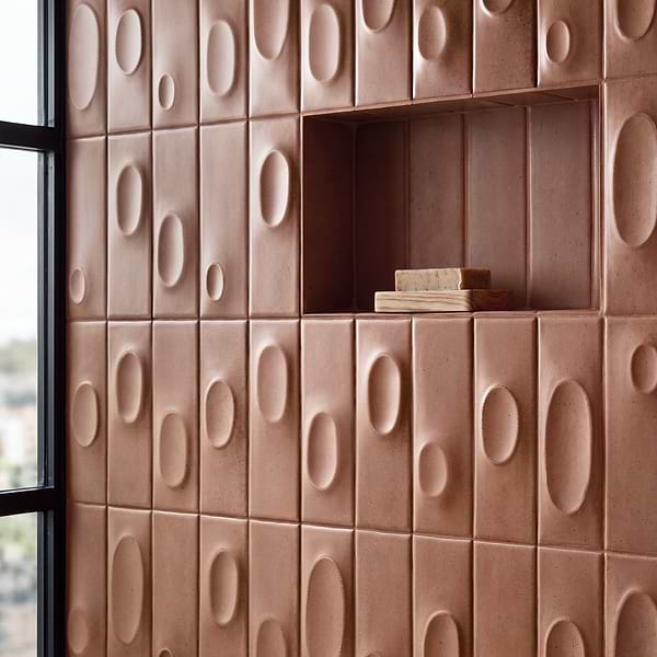 Telos Deco Canyon Terracotta 4x12 Terracotta Look Matte Ceramic Tile in Terracotta, View 2, open zoomed image