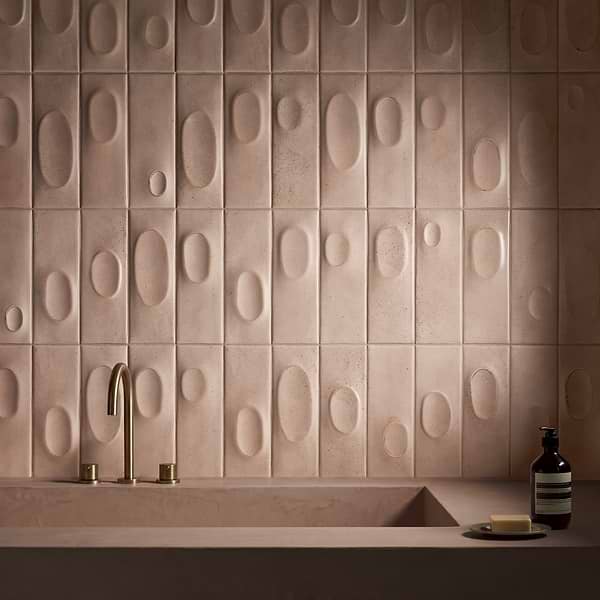 Telos Deco Sand Beige 4x12 Terracotta Look Matte Ceramic Tile in Beige, View 2, open zoomed image