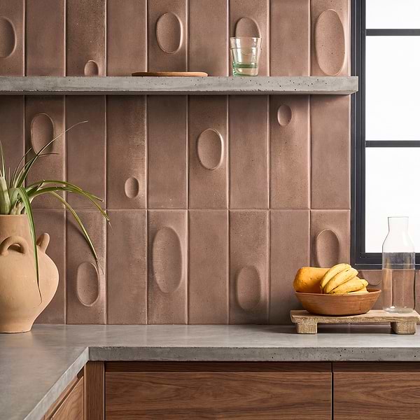Telos Earth Brown 4x12 Terracotta Look Matte Ceramic Tile in Brown, View 2, open zoomed image