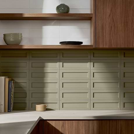 Arlo Green 3x11 3D Matte Ceramic Tile