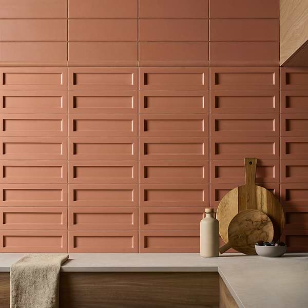 Arlo Terracotta 3x11 3D Matte Ceramic Tile