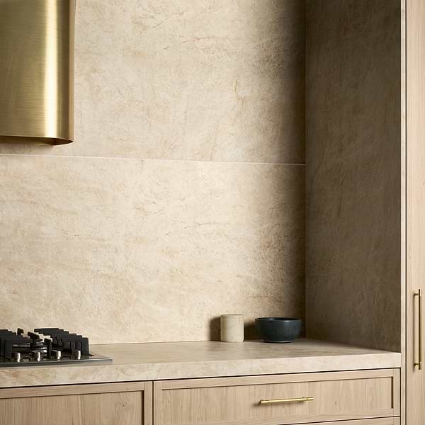 Grand Taj Mahal Champagne Beige 24x48 Stone Look Matte Porcelain Tile in Beige, View 2, open zoomed image