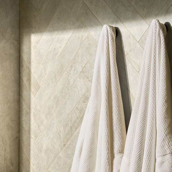Grand Taj Mahal Pearl Beige 4x24 Stone Look Matte Porcelain Tile in Beige, View 2, open zoomed image
