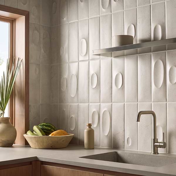 Telos Ivory White 4x12 Terracotta Look Matte Ceramic Tile, View 2, open zoomed image