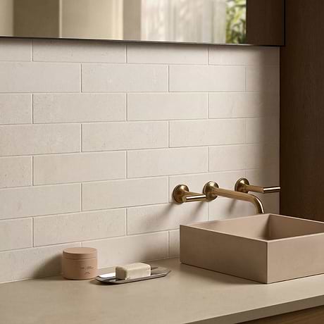 Simena Beige 3x12 Honed Subway Limestone Tile