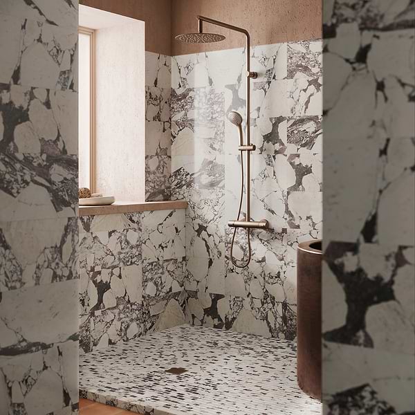 Calacatta Viola Premium Broken Joint Honed Marble Mosaic Tile