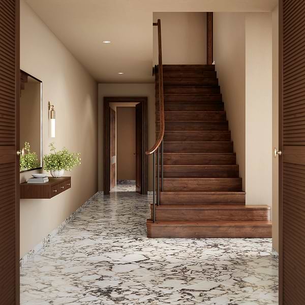 Calacatta Monet 18x18 Honed Marble Tile