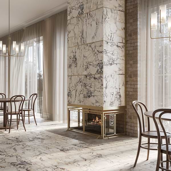 Calacatta Monet 24x24 Honed Marble Tile