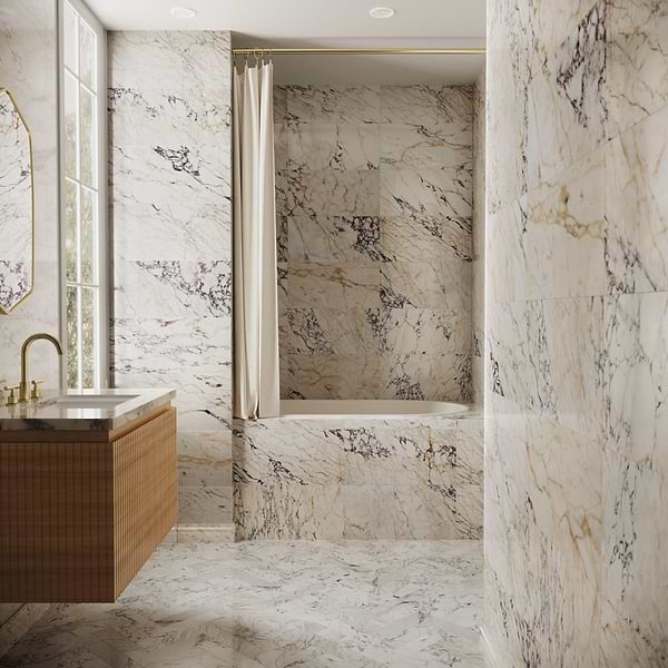 Calacatta Monet 12x24 Polished Marble Tile
