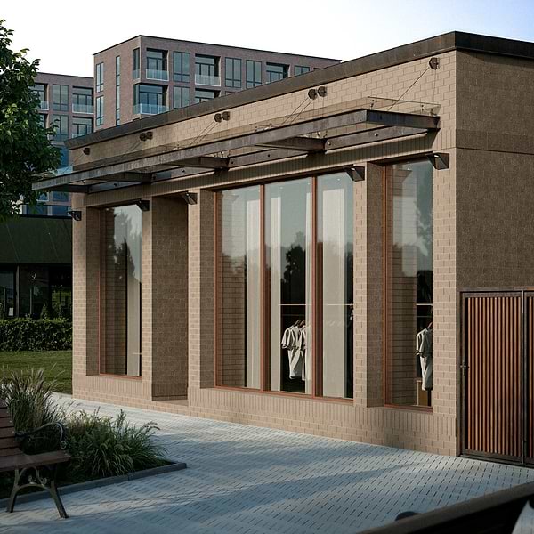 Brownstone Gray 2x7 Textured Wire Cut Clay Thin Brick Tile