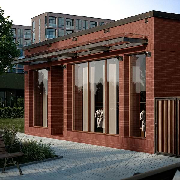 Brownstone Red 2x7 Matte Clay Thin Brick Tile