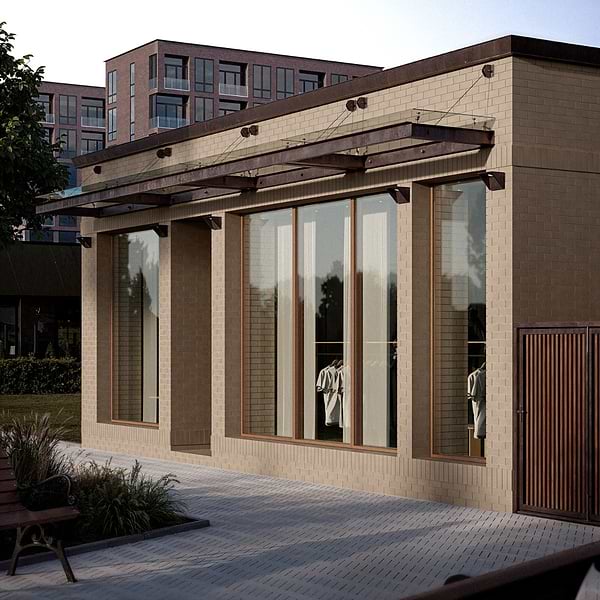 Brownstone Gray 2x7 Matte Clay Thin Brick Tile