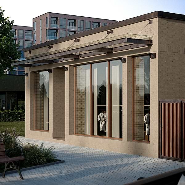 Brownstone Beige 3x7 Tumbled Wire Cut Clay Thin Brick Tile