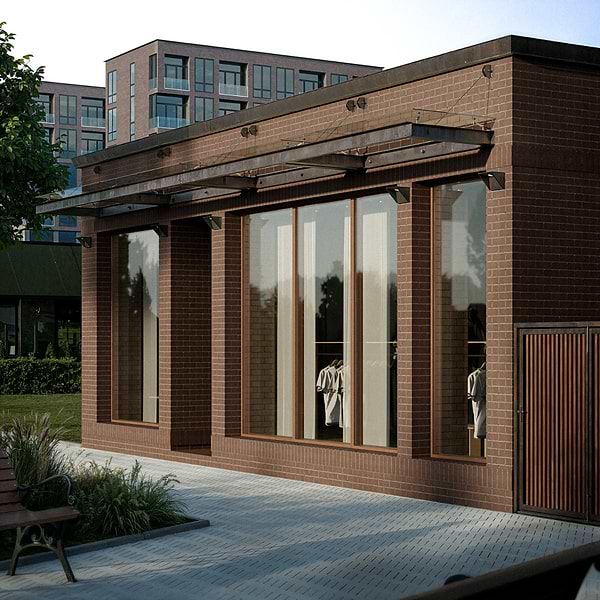 Brownstone Flashed Brown 3x7 Tumbled Wire Cut Clay Thin Brick Tile