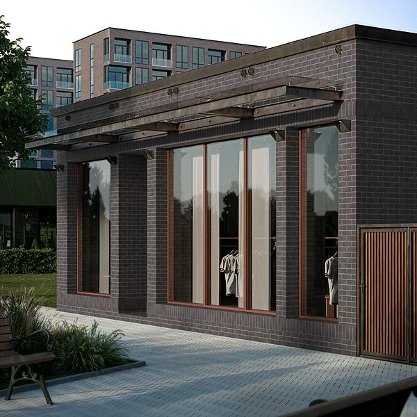 Brownstone Charcoal Black 3x7 Tumbled Wire Cut Clay Thin Brick Tile