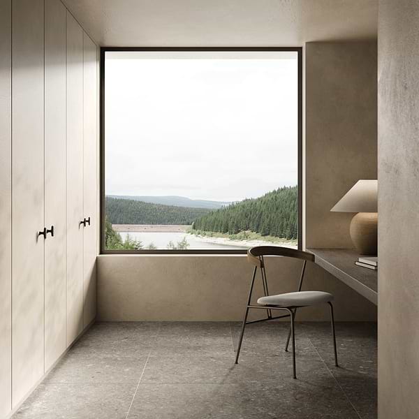 Rizo Taupe Gray 24x24 Terrazzo Look Matte Porcelain Tile