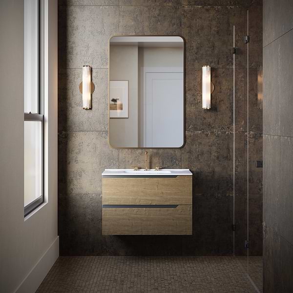 Portrait Copper 1x1 Matte Porcelain Mosaic in Brown, View 2, open zoomed image