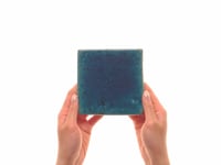 Breeze Ocean Blue 5" Square Crackled Glossy Porcelain Tile