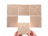 Stacy Garcia Valenova Deco Sand Beige 5x5 Textured Matte Ceramic Tile