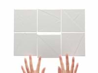 Stacy Garcia Valenova Deco White 5x5 Textured Matte Ceramic Tile