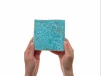 Greta Lagoon Blue 5x5 Glossy Textured Porcelain Tile