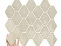 Brookline Diamond Celadon Green 3x4 Glossy Ceramic Mosaic Tile
